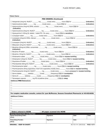 AC-112.1/1-4 Inpatient Initial Assessment  Pgs 1-4 Pg 4 of 4