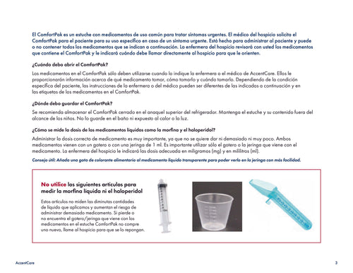 AC-169.1/1-3SP Comfort Pak & Symptom Training Guide Spanish Pg 3 of 3