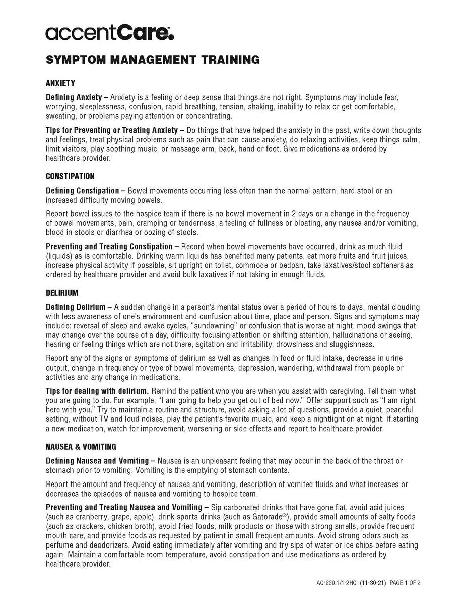 AC-230.1HC/1-2 Patient Caregiver Teaching Form Page 1 of 2 – RFS ...