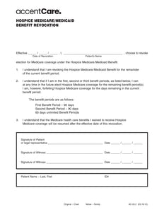 Hospice Revocation Form.pdf Forms - – RFS-AccentCare-Forms
